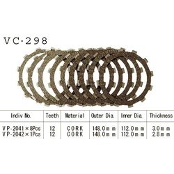 Kit Disques d'Embrayage Garnis Fzr 1000 Genesis 1987/1988 Kit Disques d'Embrayage Garnis Fzr 1000 Genesis 1987/1988