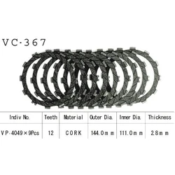 Kit Disques d'Embrayage Garnis Rg 500 Gamma 1985/1987 Kit Disques d'Embrayage Garnis Rg 500 Gamma 1985/1987