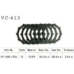 Kit Disques d'Embrayage Garnis Zx750 Gpz 1983/1985 Kit Disques d'Embrayage Garnis Zx750 Gpz 1983/1985