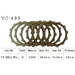 Kit Disques d'Embrayage Garnis Cross Kx125 K1/K2/K3 1994/1996 Kit Disques d'Embrayage Garnis Cross Kx125 K1/K2/K3 1994/1996