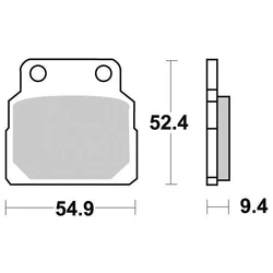 Plaquette de frein Vesrah Organique Plaquette de frein Vesrah Organique