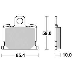 Plaquette de frein Vesrah Métal Fritté Plaquette de frein Vesrah Métal Fritté