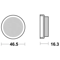 Plaquette de frein Vesrah Métal Fritté Plaquette de frein Vesrah Métal Fritté