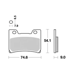 Plaquette de frein Vesrah Carbone Plaquette de frein Vesrah Carbone