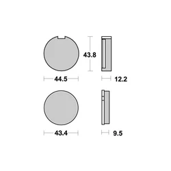 Plaquette de frein Vesrah Organique Plaquette de frein Vesrah Organique