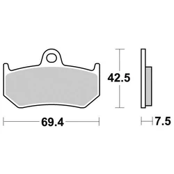 Plaquette de frein Vesrah Métal Fritté Plaquette de frein Vesrah Métal Fritté