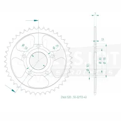Couronne Acier 43 Dents Couronne Acier 43 Dents