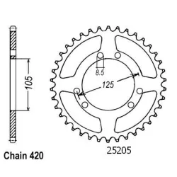 Couronne Rieju 50 Mrx 00- Couronne Rieju 50 Mrx 00-