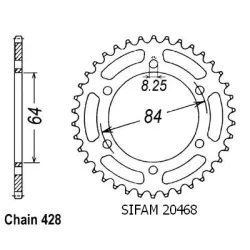 Couronne Ts 125 Er 78-85