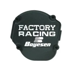 Couvercle de carter d'allumage Boyesen Factory Racing noir KTM SX125/150 Husqvarna TC125 Couvercle de carter d'allumage Boyesen Factory Racing noir KTM SX125/150 Husqvarna TC125