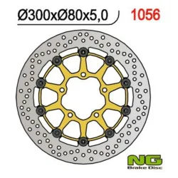 Disque de frein avant NG Ø300 rond flottant type 1056 Kawasaki Disque de frein avant NG Ø300 rond flottant type 1056 Kawasaki