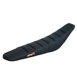 Housse de selle KTM LC SX 50 2009-2015 TOP BLACK- SIDE BLACK-STRIPES BLACK (M521-3BBB)