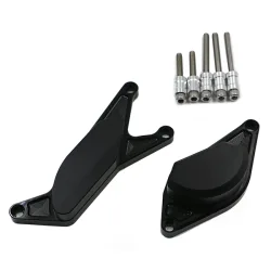 Kit Protection de Carters CNC Anodisés Noir GSR 600 / 750 Gauche et Droit Kit Protection de Carters CNC Anodisés Noir GSR 600 / 750 Gauche et Droit