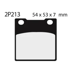Plaquette de frein Nissin 2P213NS semi-metallique Plaquette de frein Nissin 2P213NS semi-metallique