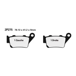 Plaquette de frein Nissin 2P275ST MX sinter Plaquette de frein Nissin 2P275ST MX sinter