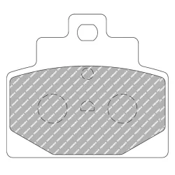 PLAQUETTE FERODO ORGANIQUE ARGENTO SCOOTER