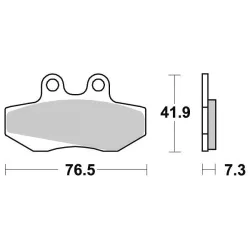 Plaquette metal fritte R90 Plaquette metal fritte R90