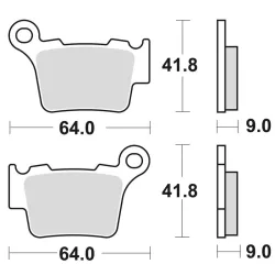PLAQUETTES de FREIN BRAKING 891CM44 PLAQUETTES de FREIN BRAKING 891CM44