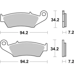 Plaquettes de frein BREMBO Off-Road métal fritté Plaquettes de frein BREMBO Off-Road métal fritté