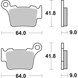 Plaquettes de frein BREMBO Off-Road TT carbone céramique