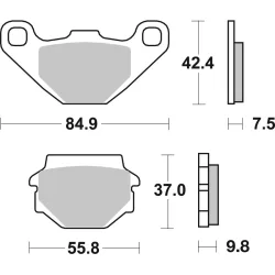 Plaquettes de frein BREMBO route carbone céramique Plaquettes de frein BREMBO route carbone céramique
