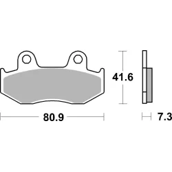 Plaquettes de frein BREMBO route carbone céramique Plaquettes de frein BREMBO route carbone céramique