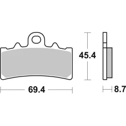 Plaquettes de frein BREMBO route carbone céramique
