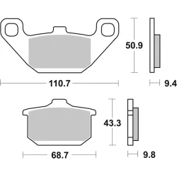 Plaquettes de frein BREMBO route carbone céramique Plaquettes de frein BREMBO route carbone céramique