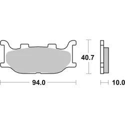 Plaquettes de frein BREMBO route métal fritté Plaquettes de frein BREMBO route métal fritté