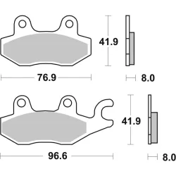 Plaquettes de frein BREMBO route métal fritté Plaquettes de frein BREMBO route métal fritté