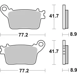 Plaquettes de frein BREMBO route métal fritté Plaquettes de frein BREMBO route métal fritté