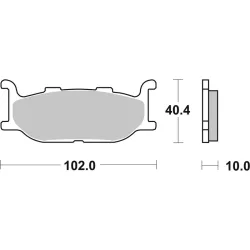 Plaquettes de frein BREMBO route métal fritté Plaquettes de frein BREMBO route métal fritté