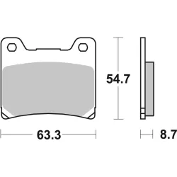 Plaquettes de frein BREMBO route métal fritté Plaquettes de frein BREMBO route métal fritté