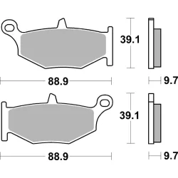 Plaquettes de frein BREMBO route métal fritté Plaquettes de frein BREMBO route métal fritté