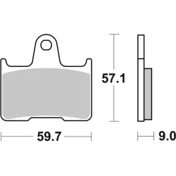 Plaquettes de frein BREMBO route métal fritté Plaquettes de frein BREMBO route métal fritté
