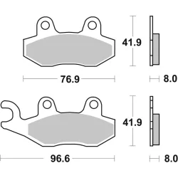 Plaquettes de frein BREMBO route métal fritté Plaquettes de frein BREMBO route métal fritté