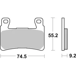 Plaquettes de frein BREMBO route métal fritté