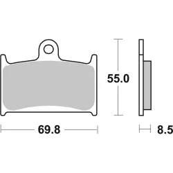 Plaquettes de frein BREMBO route/sport métal fritté Plaquettes de frein BREMBO route/sport métal fritté