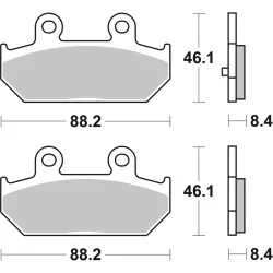 Plaquettes de frein BREMBO Scooter métal fritté Plaquettes de frein BREMBO Scooter métal fritté
