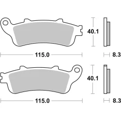 Plaquettes de frein BREMBO Scooter métal fritté
