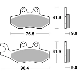 Plaquettes de frein BREMBO Scooter métal fritté Plaquettes de frein BREMBO Scooter métal fritté