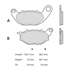 Plaquettes de frein BREMBO UPGRADE Type M068 Z04