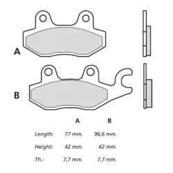 Plaquettes de frein BREMBO UPGRADE Type M088 Z04 Plaquettes de frein BREMBO UPGRADE Type M088 Z04