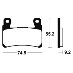 Plaquettes de frein TECNIUM MF360 Métal fritté