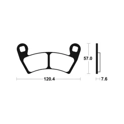 Plaquettes de frein TECNIUM MX/Quad métal fritté Plaquettes de frein TECNIUM MX/Quad métal fritté