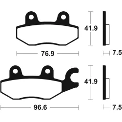 Plaquettes de frein TECNIUM Professional Racing métal fritté Plaquettes de frein TECNIUM Professional Racing métal fritté
