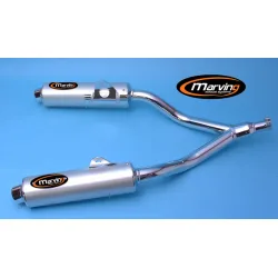 Silencieux Rond TDM 850 Ø100 Chromé Revêtement Alu Silencieux Rond TDM 850 Ø100 Chromé Revêtement Alu